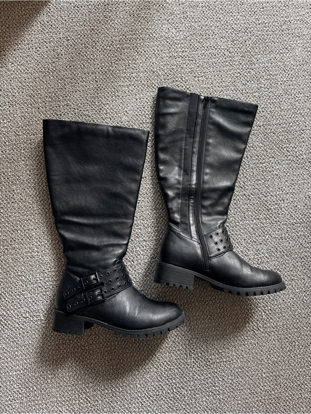 Black Tall Women's Boots US 9